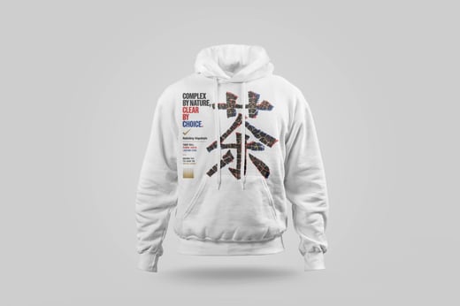 Hoodie — Floral Tie Guan Yin